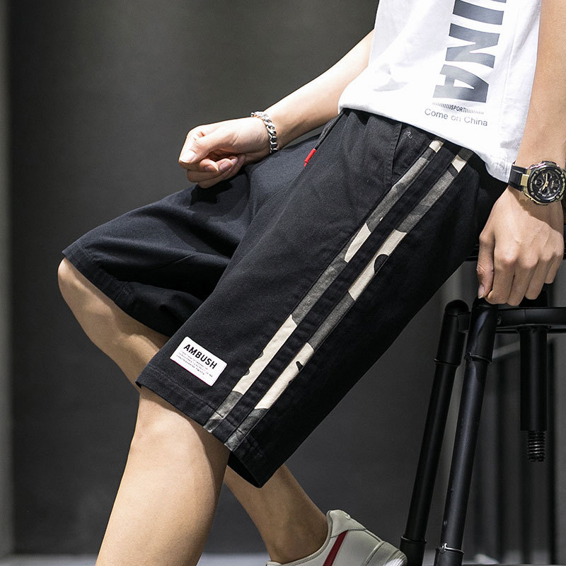 2021 Summer New Shorts Men&#039;s Thin Trendy Casual Camouflage Five-Point Pants Cotton Seven-Point Loose Beach Pants