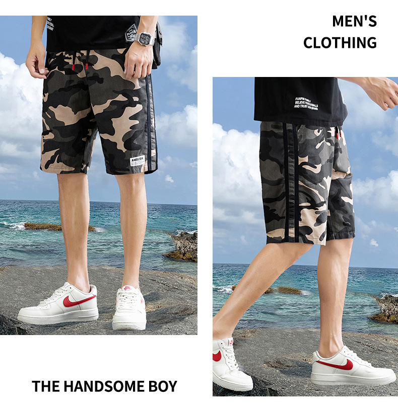 2021 Summer New Shorts Men's Thin Trendy Casual Camouflage Five-Point Pants Cotton Seven-Point Loose Beach Pants 2021 Summer New Shorts Men's Thin Trendy Casual Camouflage Five-Point Pants Cotton Seven-Point Loose Beach Pants