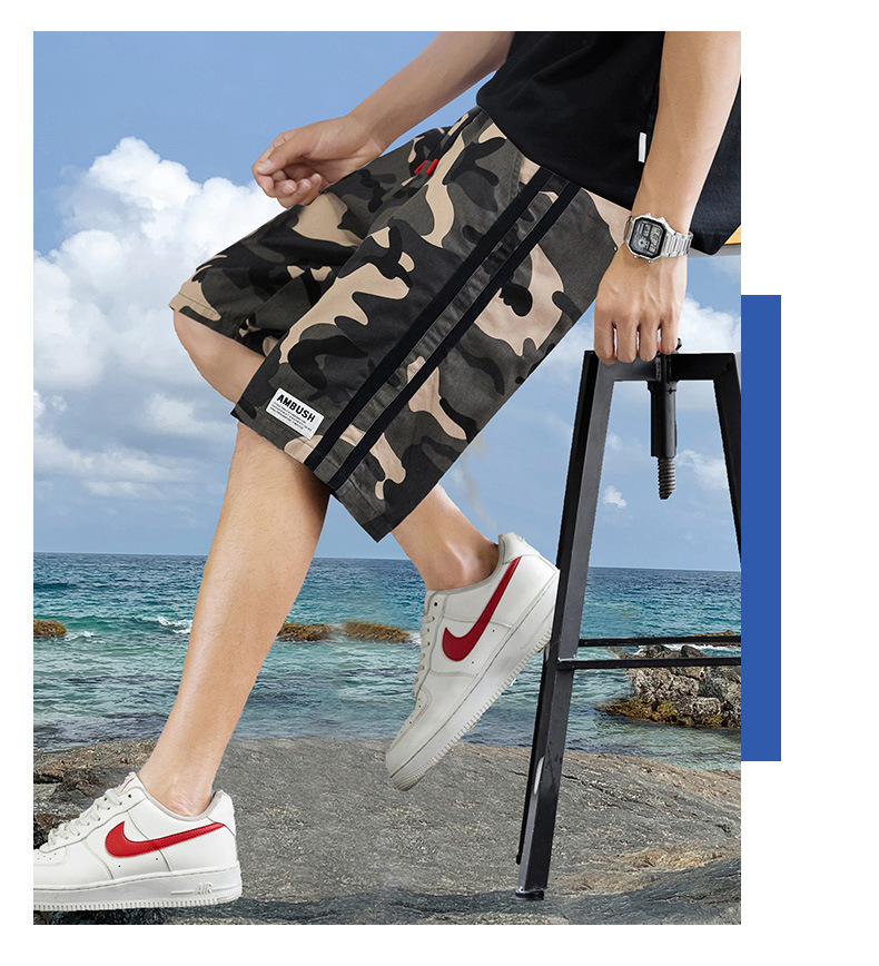 2021 Summer New Shorts Men's Thin Trendy Casual Camouflage Five-Point Pants Cotton Seven-Point Loose Beach Pants 2021 Summer New Shorts Men's Thin Trendy Casual Camouflage Five-Point Pants Cotton Seven-Point Loose Beach Pants