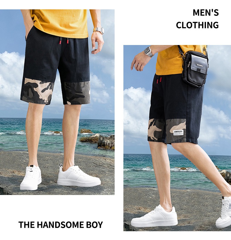 2021 Summer New Shorts Men's Thin Trendy Casual Camouflage Five-Point Pants Cotton Seven-Point Loose Beach Pants 2021 Summer New Shorts Men's Thin Trendy Casual Camouflage Five-Point Pants Cotton Seven-Point Loose Beach Pants