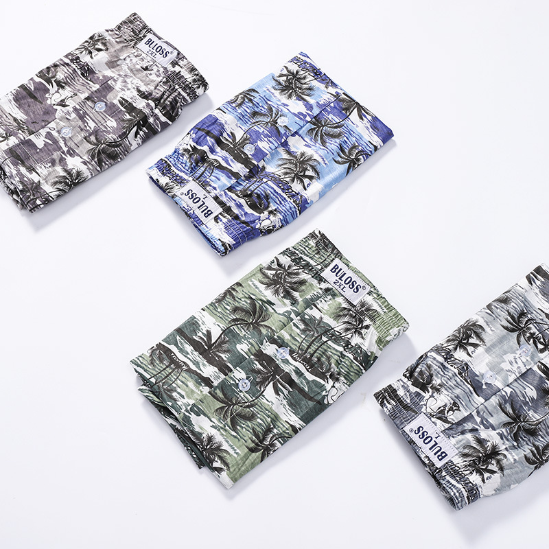 2020 foreign trade summer beach pants loose arrow pants casual swimming pants men&#039;s straight tube five-point pants men&#039;s camouflage camouflage men