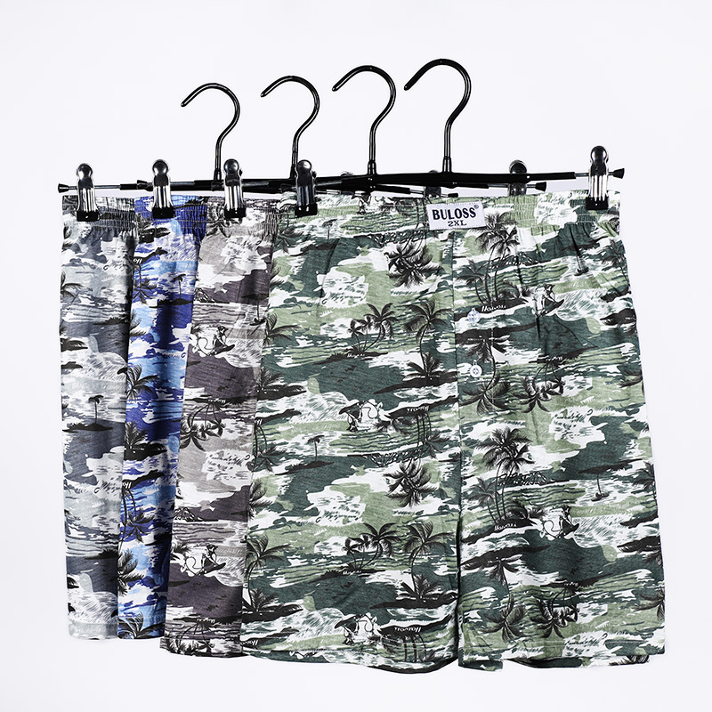 2020 foreign trade summer beach pants loose arrow pants casual swimming pants men&#039;s straight tube five-point pants men&#039;s camouflage camouflage men