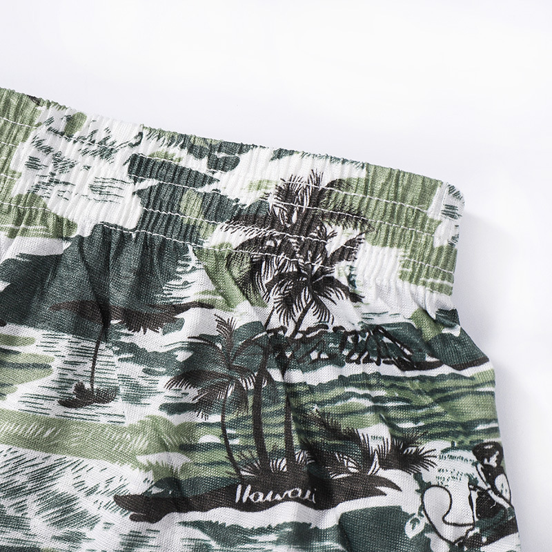 2020 foreign trade summer beach pants loose arrow pants casual swimming pants men&#039;s straight tube five-point pants men&#039;s camouflage camouflage men