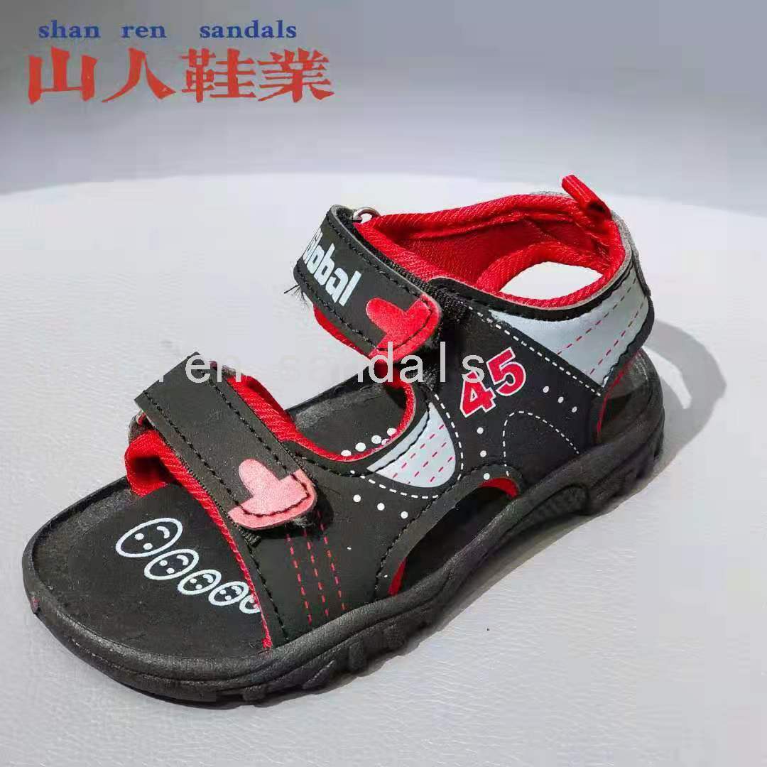 Boy&#039;s Beach Shoes 2021 New Sandals Printed PVC Bottom Foreign Trade Beach Sandals