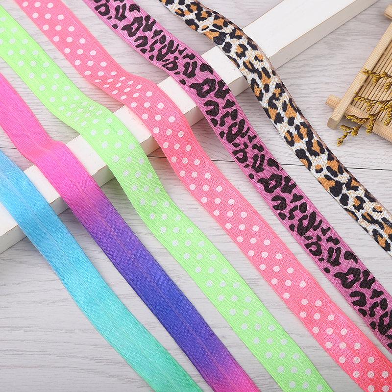 Printing Elastic Cord Bra Strap Sports Clothing Accessories Solid Color Elastic Band Boud Edage Belt