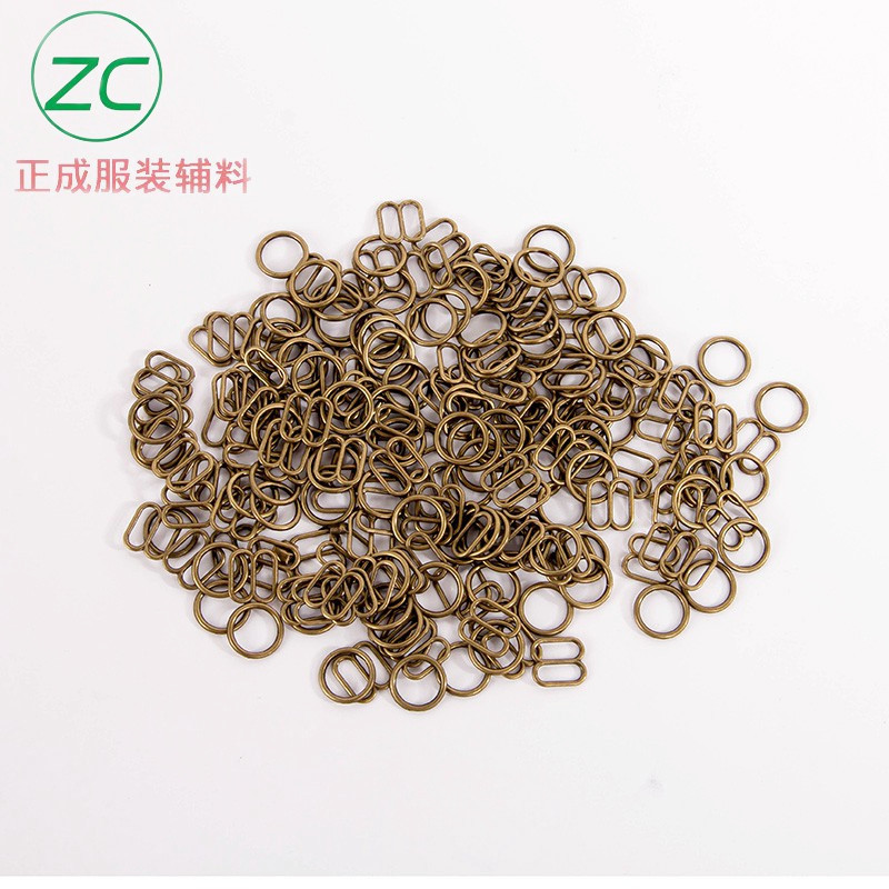 Environmental Protection Metal Underwear Adjustable Buckle Bra Shoulder Strap Button Underwear 089 Word Buckle Alloy Accessories Factory Direct Sales