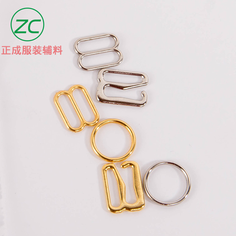 Environmental Protection Metal Underwear Adjustable Buckle Bra Shoulder Strap Button Underwear 089 Word Buckle Alloy Accessories Factory Direct Sales