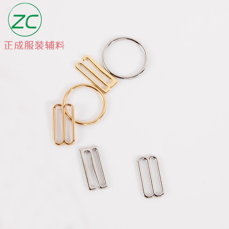 Environmental Protection Metal Underwear Adjustable Buckle Bra Shoulder Strap Button Underwear 089 Word Buckle Alloy Accessories Factory Direct Sales