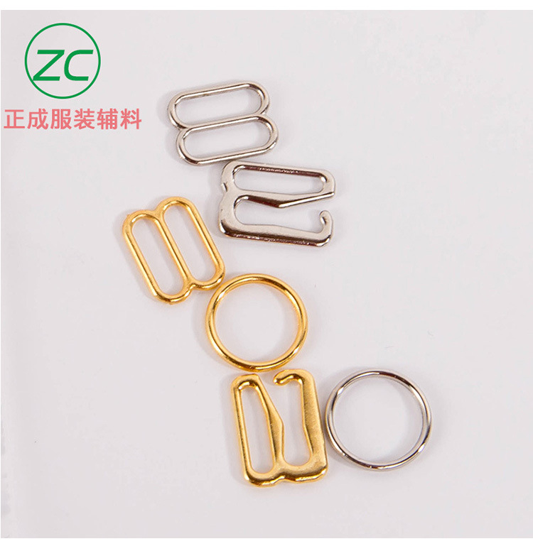 Environmental Protection Metal Underwear Adjustable Buckle Bra Shoulder Strap Button Underwear 089 Word Buckle Alloy Accessories Factory Direct Sales