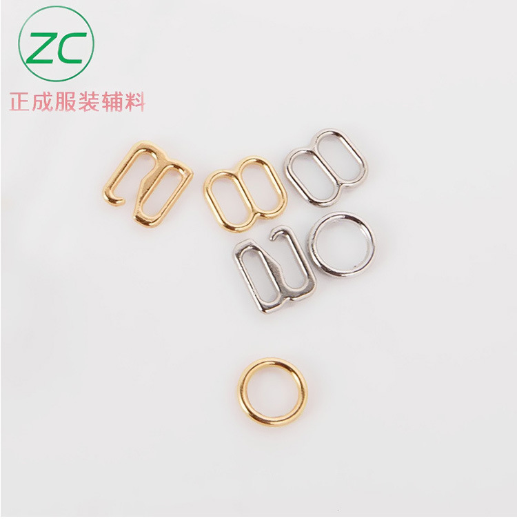 Environmental Protection Metal Underwear Adjustable Buckle Bra Shoulder Strap Button Underwear 089 Word Buckle Alloy Accessories Factory Direct Sales