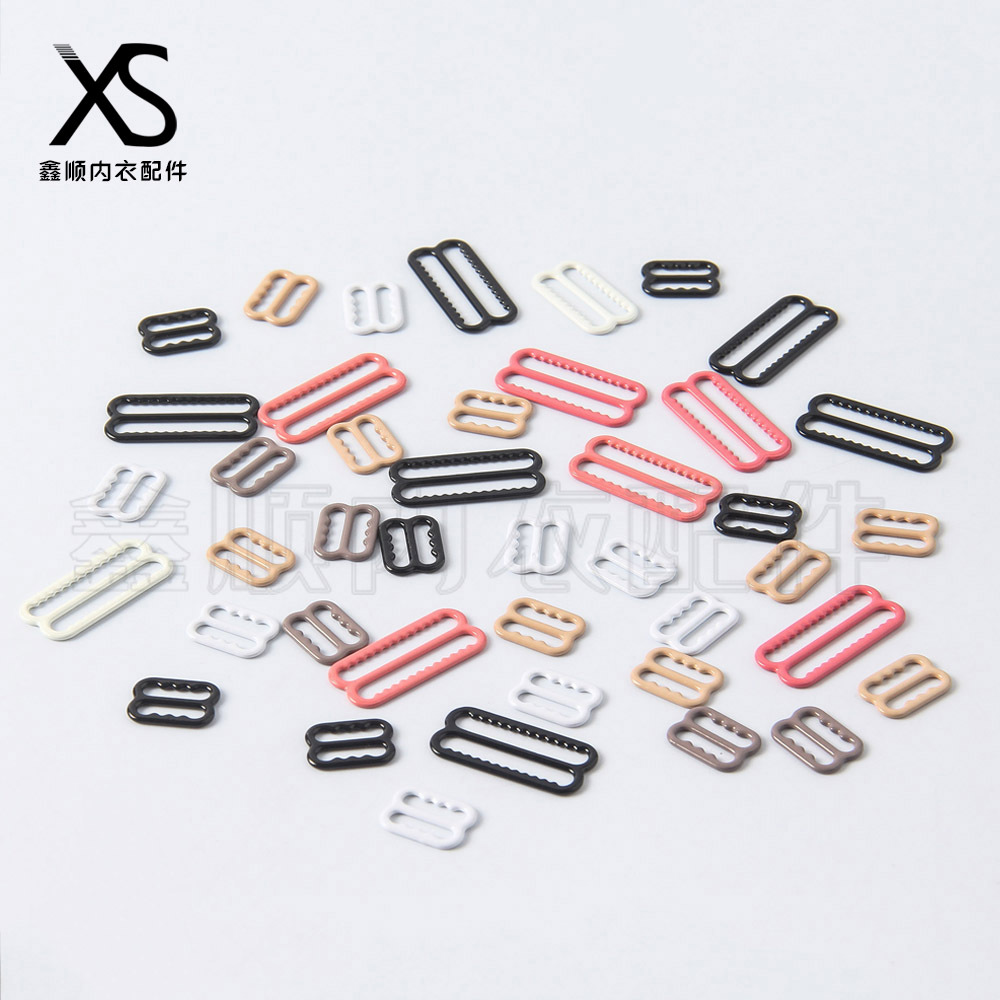 Spot Supply Environmental Protection Nylon Glue Buckle Bra Shoulder Strap Adjustable Buckle Toothed 8 Ring Underwear Accessories Factory Direct Sales