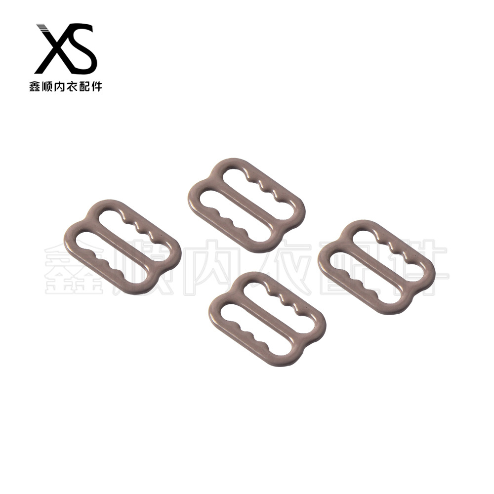 Spot Supply Environmental Protection Nylon Glue Buckle Bra Shoulder Strap Adjustable Buckle Toothed 8 Ring Underwear Accessories Factory Direct Sales