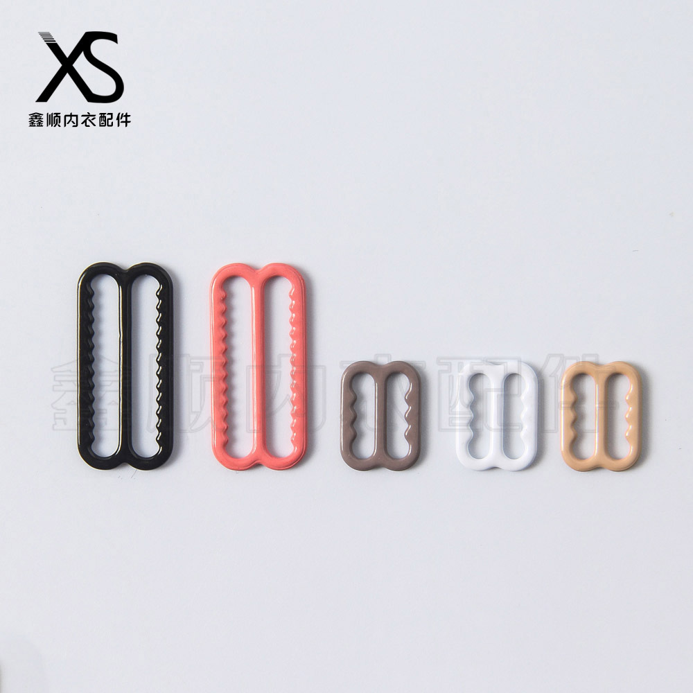 Spot Supply Environmental Protection Nylon Glue Buckle Bra Shoulder Strap Adjustable Buckle Toothed 8 Ring Underwear Accessories Factory Direct Sales