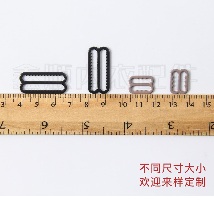 Spot Supply Environmental Protection Nylon Glue Buckle Bra Shoulder Strap Adjustable Buckle Toothed 8 Ring Underwear Accessories Factory Direct Sales