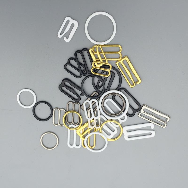 Straight Pin 1-1.2cm Inner Diameter Underwear Adjustable Buckle Underwear Hardware Accessories Dyed Iron Coated Bra Adjustment Buckle