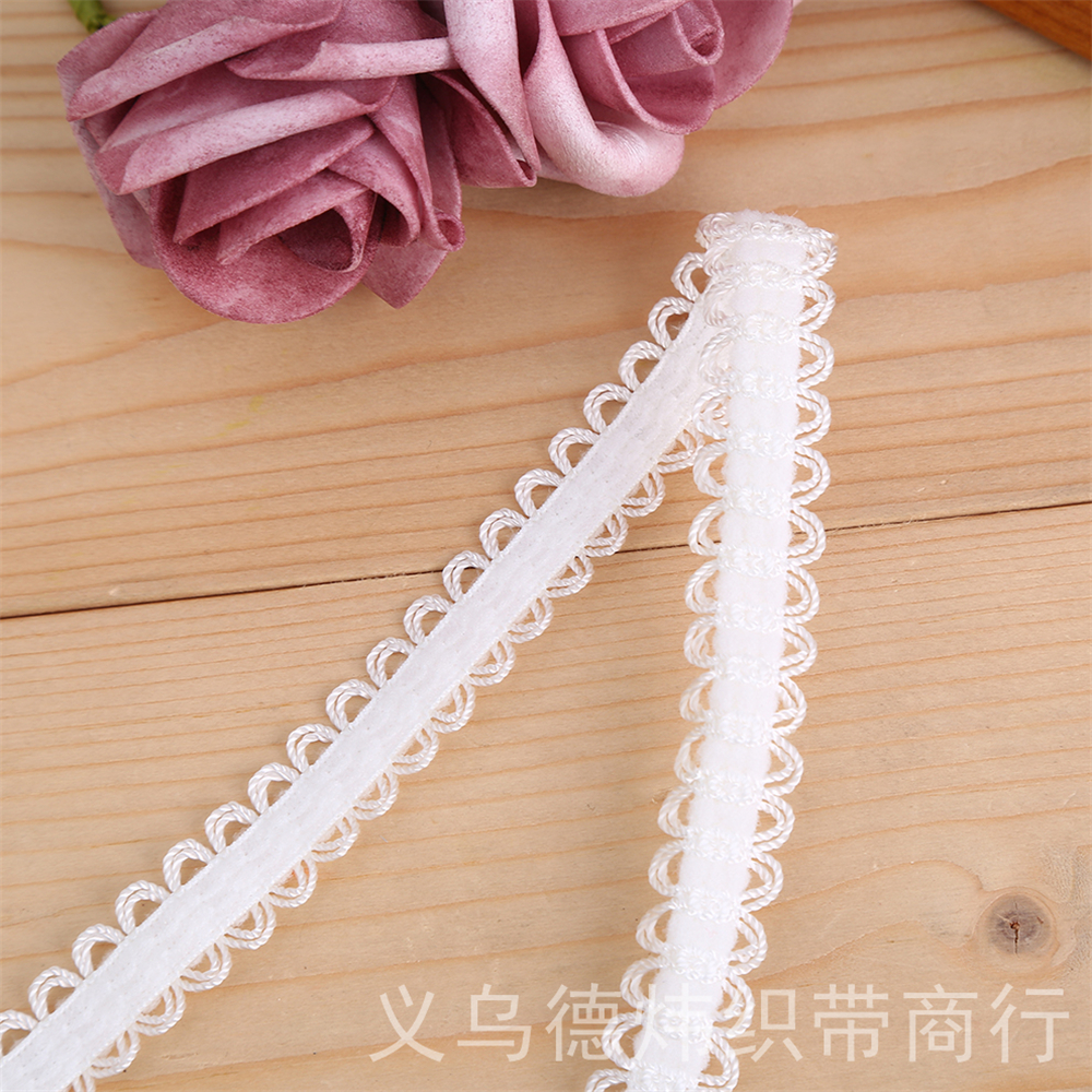 Double Teeth Edge Elastic Lace Band Boud Edage Belt Underwear Bra Elastic Shoulder Strap Wholesale Clothing Accessories Factory Direct Sales