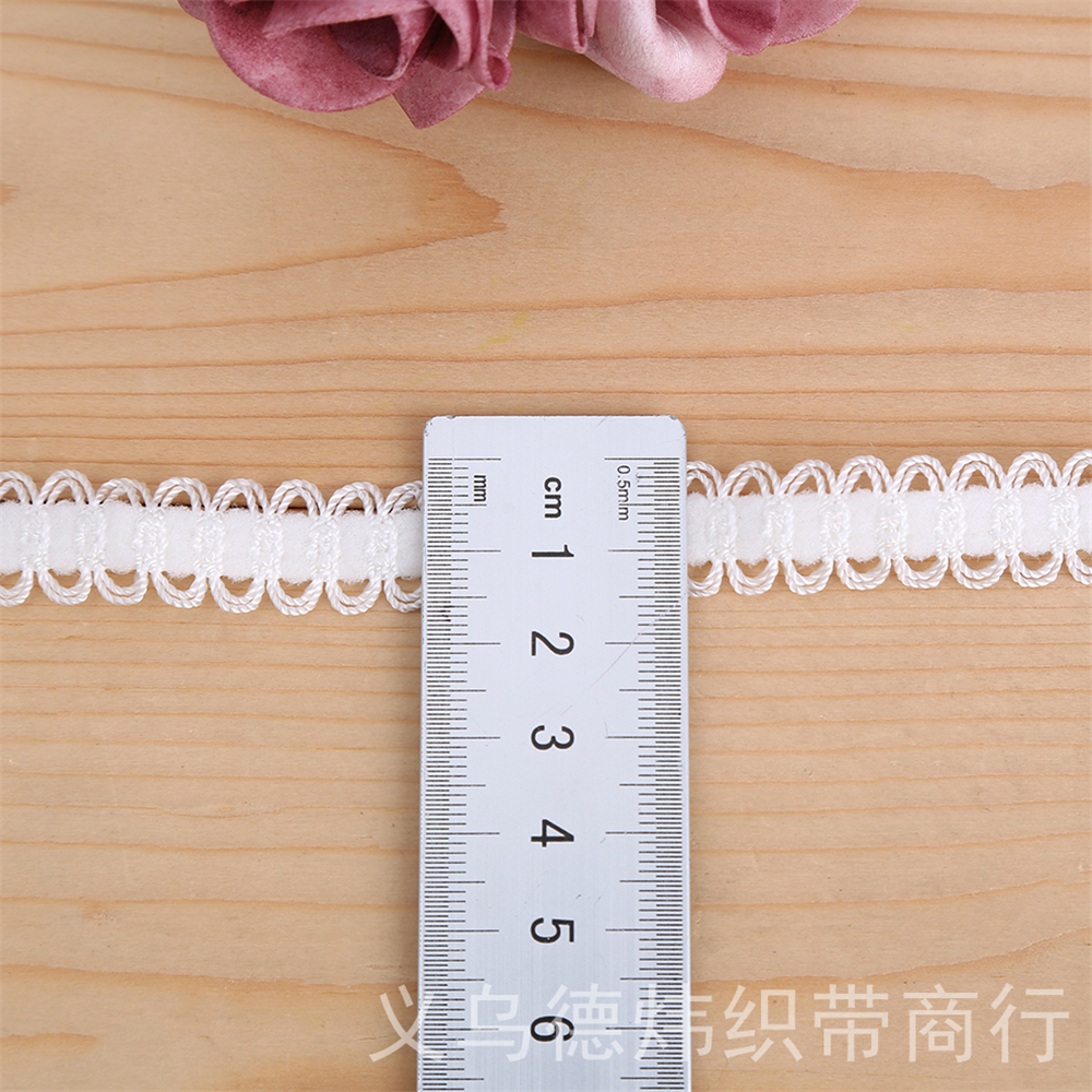 Double Teeth Edge Elastic Lace Band Boud Edage Belt Underwear Bra Elastic Shoulder Strap Wholesale Clothing Accessories Factory Direct Sales