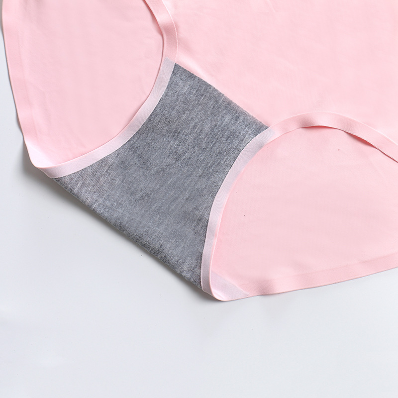 Women&#039;s Ice Silk Underwear Seamless Underwear One-Piece Underwear Breathable Mid Waist Sexy Women&#039;s Panties Panties