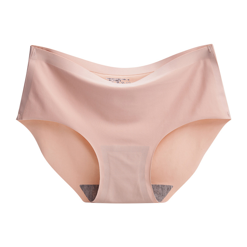 Women&#039;s Ice Silk Underwear Seamless Underwear One-Piece Underwear Mid Waist Sexy Women&#039;s Underwear Panties Factory Wholesale