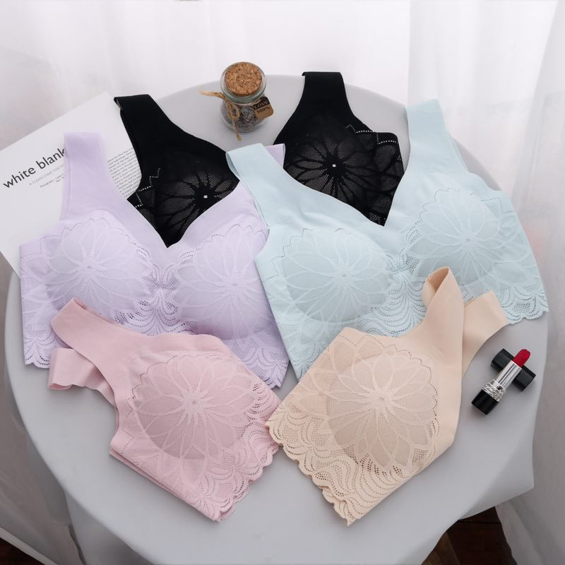 High-quality new anta heart lace embroidery seamless bra sexy comfort seamless underwear High-quality new anta heart lace embroidery seamless bra sexy comfort seamless underwear