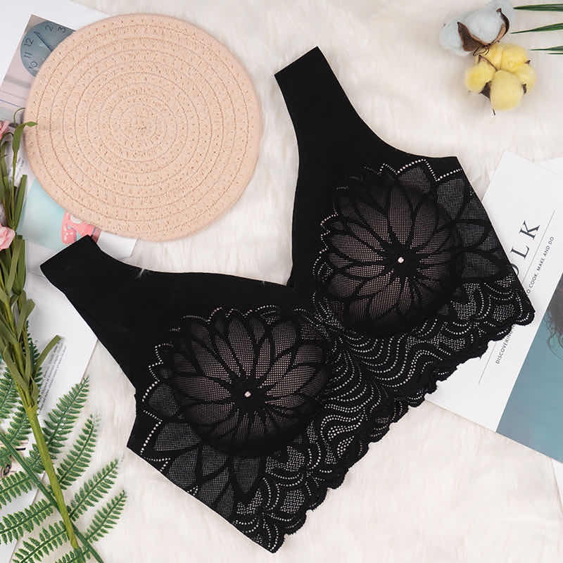 High-quality new anta heart lace embroidery seamless bra sexy comfort seamless underwear High-quality new anta heart lace embroidery seamless bra sexy comfort seamless underwear