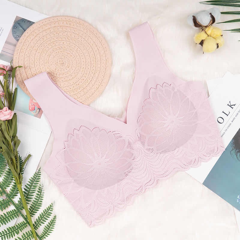 High-quality new anta heart lace embroidery seamless bra sexy comfort seamless underwear High-quality new anta heart lace embroidery seamless bra sexy comfort seamless underwear
