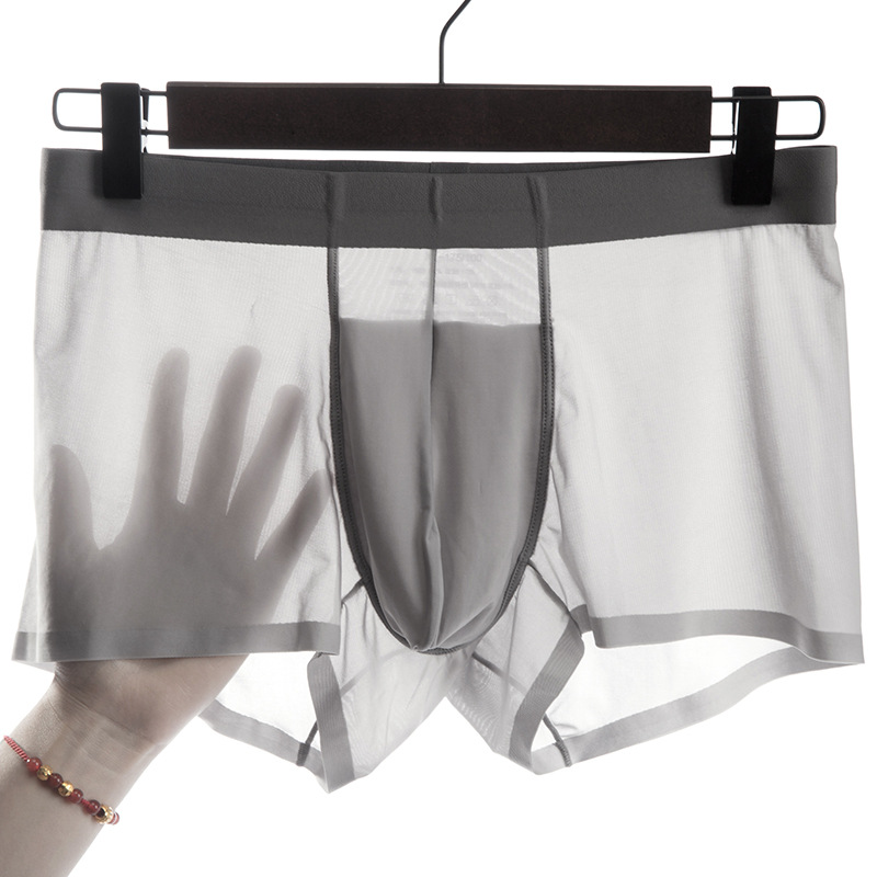 120 Ultra-Fine Ice Silk 3A Grade Antibacterial Ice Silk Men&#039;s Underwear 3D Seamless Underwear Men&#039;s Summer Ice Silk Underwear