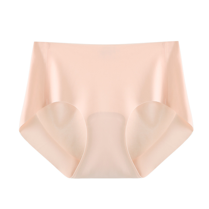 Seamless Underwear Women&#039;s Ice Silk Mulberry Silk Antibacterial Women&#039;s Summer Yoga One-Piece Briefs