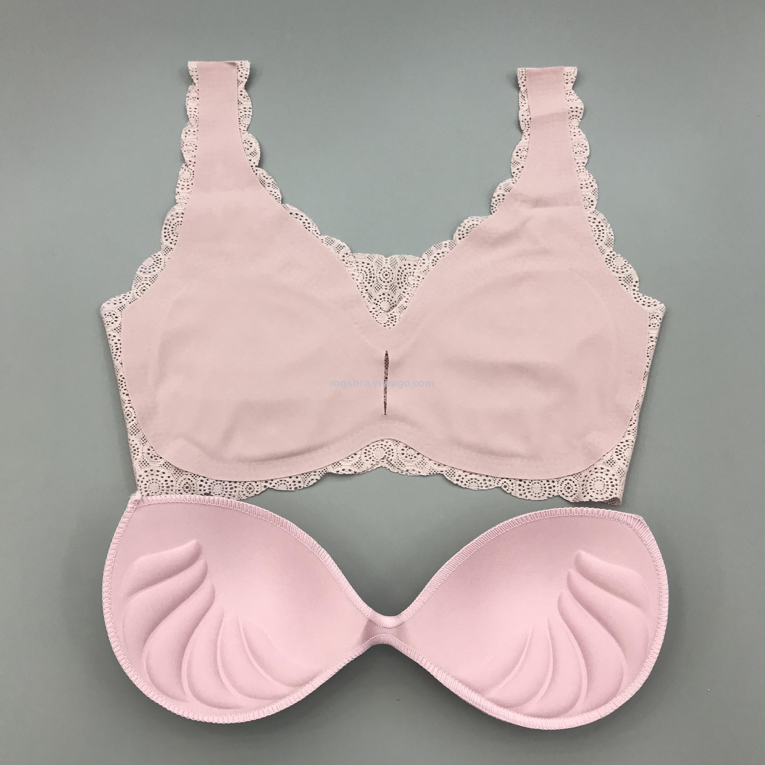 Japanese seamless underwear women without steel ring lace sexy back to sleep vest students vest