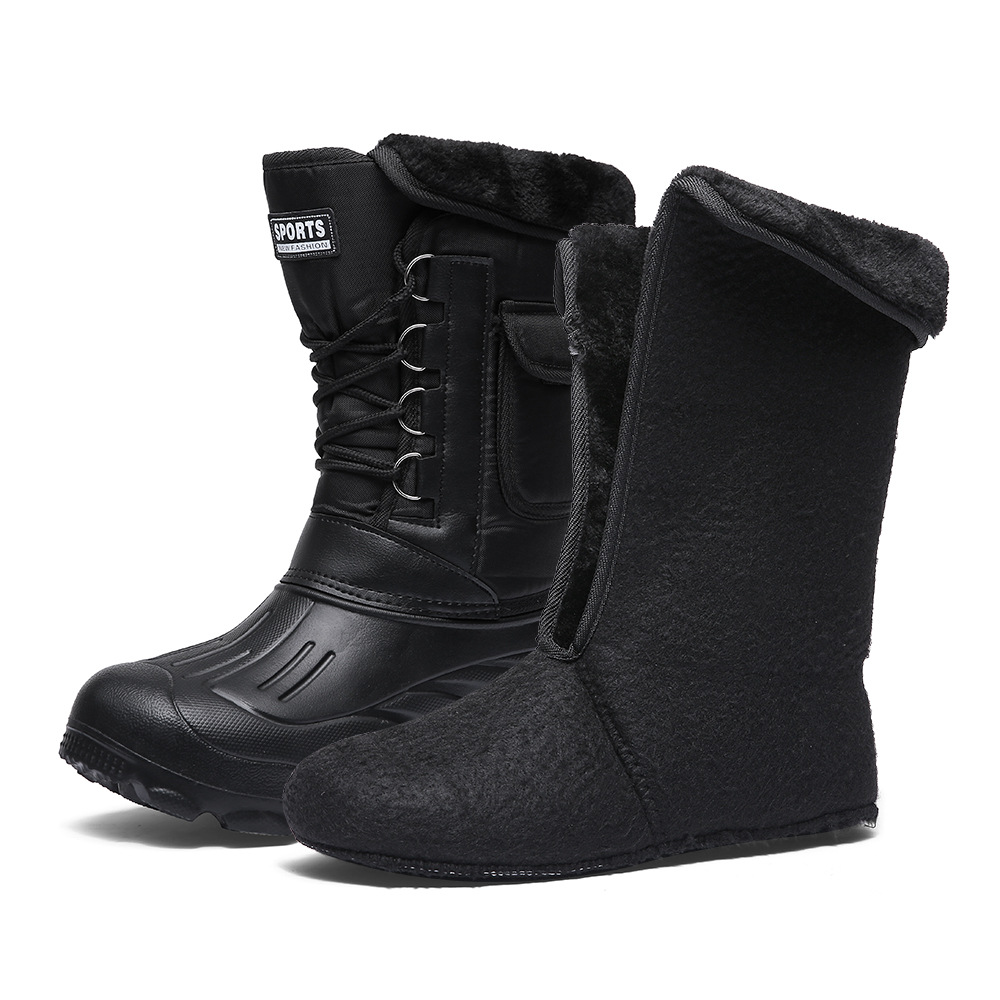 Eva Snow Boots Men's Winter Fleece-Lined Outdoor Shoes Warm Camouflage Boots Fishing Shoes Men's Waterproof Snow Boots Eva Snow Boots Men's Winter Fleece-Lined Outdoor Shoes Warm Camouflage Boots Fishing Shoes Men's Waterproof Snow Boots