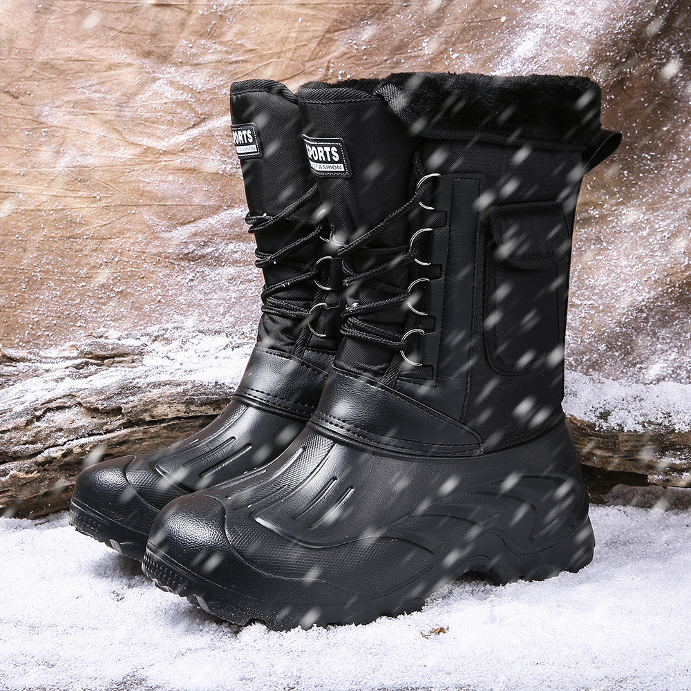 Eva Snow Boots Men's Winter Fleece-Lined Outdoor Shoes Warm Camouflage Boots Fishing Shoes Men's Waterproof Snow Boots Eva Snow Boots Men's Winter Fleece-Lined Outdoor Shoes Warm Camouflage Boots Fishing Shoes Men's Waterproof Snow Boots