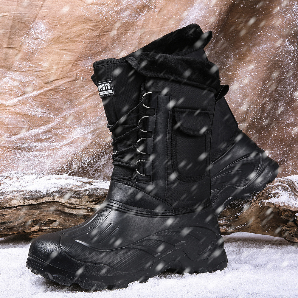 Eva Snow Boots Men's Winter Fleece-Lined Outdoor Shoes Warm Camouflage Boots Fishing Shoes Men's Waterproof Snow Boots Eva Snow Boots Men's Winter Fleece-Lined Outdoor Shoes Warm Camouflage Boots Fishing Shoes Men's Waterproof Snow Boots