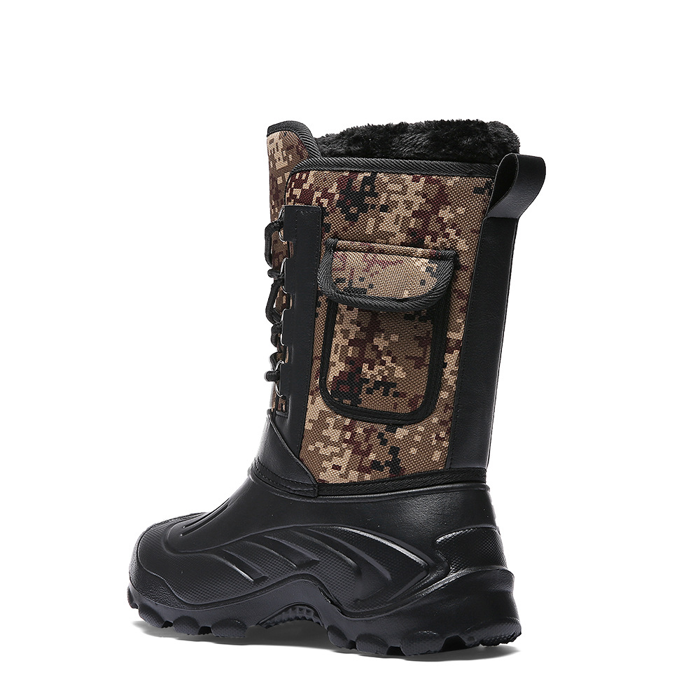 Eva Snow Boots Men's Winter Fleece-Lined Outdoor Shoes Warm Camouflage Boots Fishing Shoes Men's Waterproof Snow Boots Eva Snow Boots Men's Winter Fleece-Lined Outdoor Shoes Warm Camouflage Boots Fishing Shoes Men's Waterproof Snow Boots