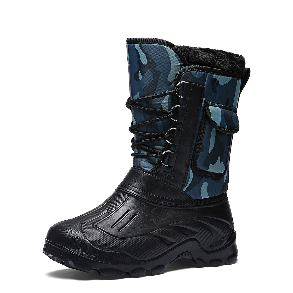 Eva Snow Boots Men's Winter Fleece-Lined Outdoor Shoes Warm Camouflage Boots Fishing Shoes Men's Waterproof Snow Boots Eva Snow Boots Men's Winter Fleece-Lined Outdoor Shoes Warm Camouflage Boots Fishing Shoes Men's Waterproof Snow Boots