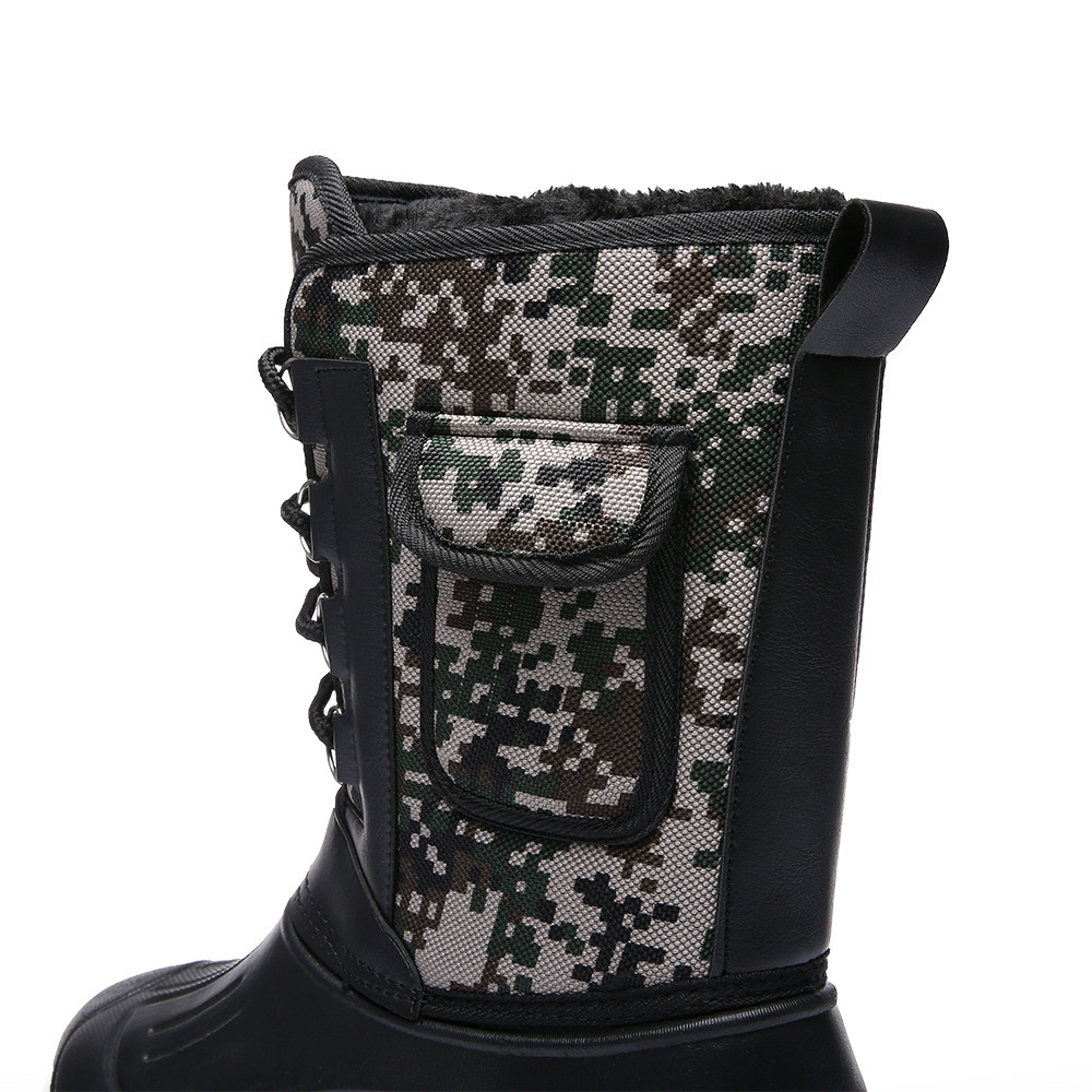 Eva Snow Boots Men's Winter Fleece-Lined Outdoor Shoes Warm Camouflage Boots Fishing Shoes Men's Waterproof Snow Boots Eva Snow Boots Men's Winter Fleece-Lined Outdoor Shoes Warm Camouflage Boots Fishing Shoes Men's Waterproof Snow Boots