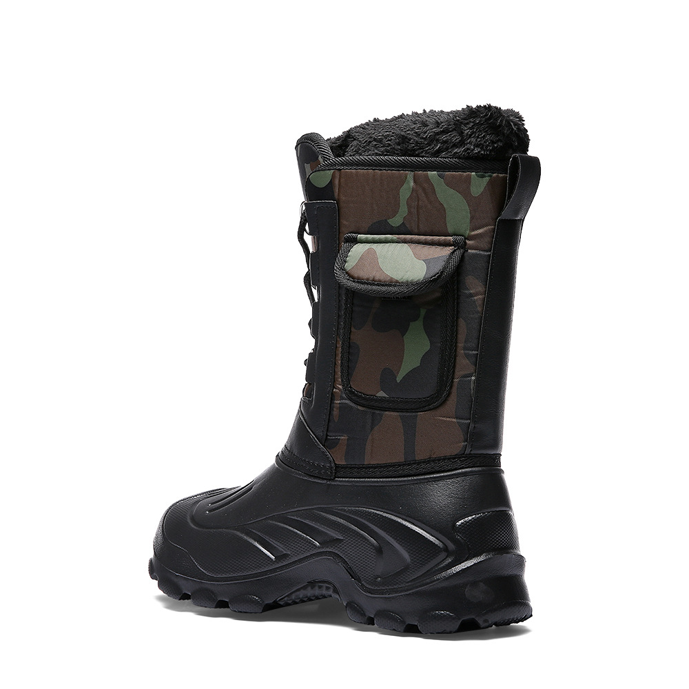 Eva Snow Boots Men's Winter Fleece-Lined Outdoor Shoes Warm Camouflage Boots Fishing Shoes Men's Waterproof Snow Boots Eva Snow Boots Men's Winter Fleece-Lined Outdoor Shoes Warm Camouflage Boots Fishing Shoes Men's Waterproof Snow Boots