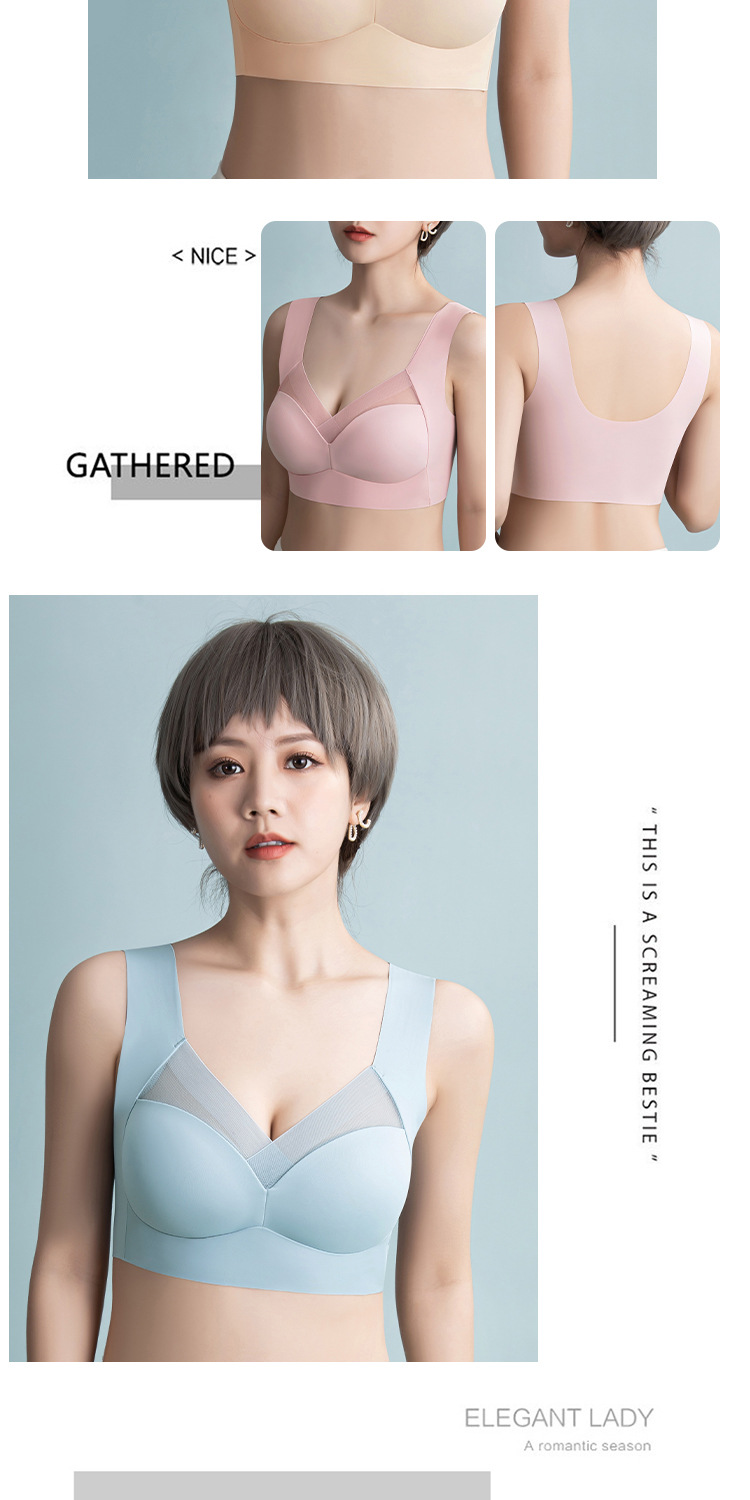 Seamless Underwear Women's Small Chest Push up One-Piece Fixed Cup Ladies Underwired Bra Seamless Underwear Women's Small Chest Push up One-Piece Fixed Cup Ladies Underwired Bra