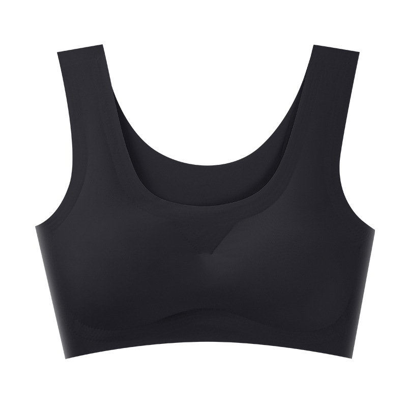 Popular Japanese Shangpin Peace of Mind Generation Seamless Underwear One-Piece Women&#039;s Ice Silk Back Shaping Sports Yoga Vest Bra