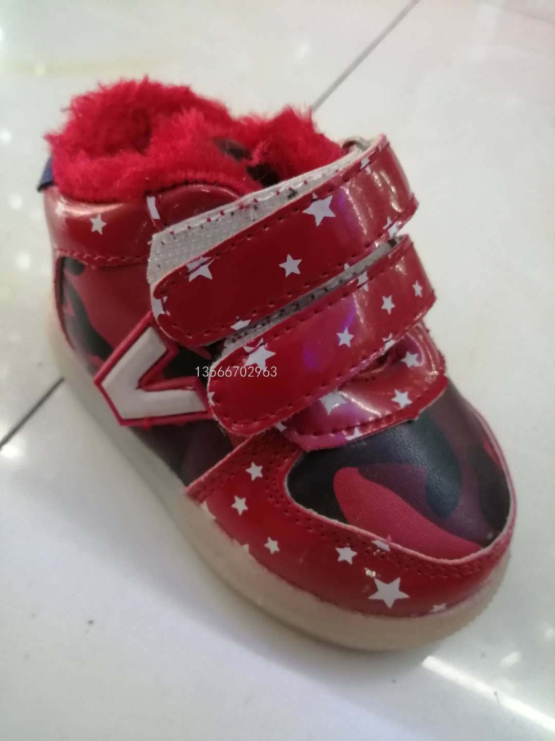 Inventory Currently Available plus Velvet and Cotton Men and Children & Baby bao qing Soft Bottom Waterproof Non-Slip Cotton Shoes Snow Boots