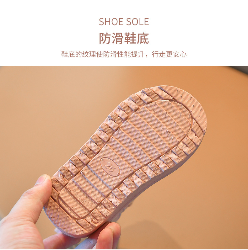 Girls' Cotton Shoes 2021 New Snow Boots Home Children's Warm Non-Slip Fur Snow Boots Wholesale Children