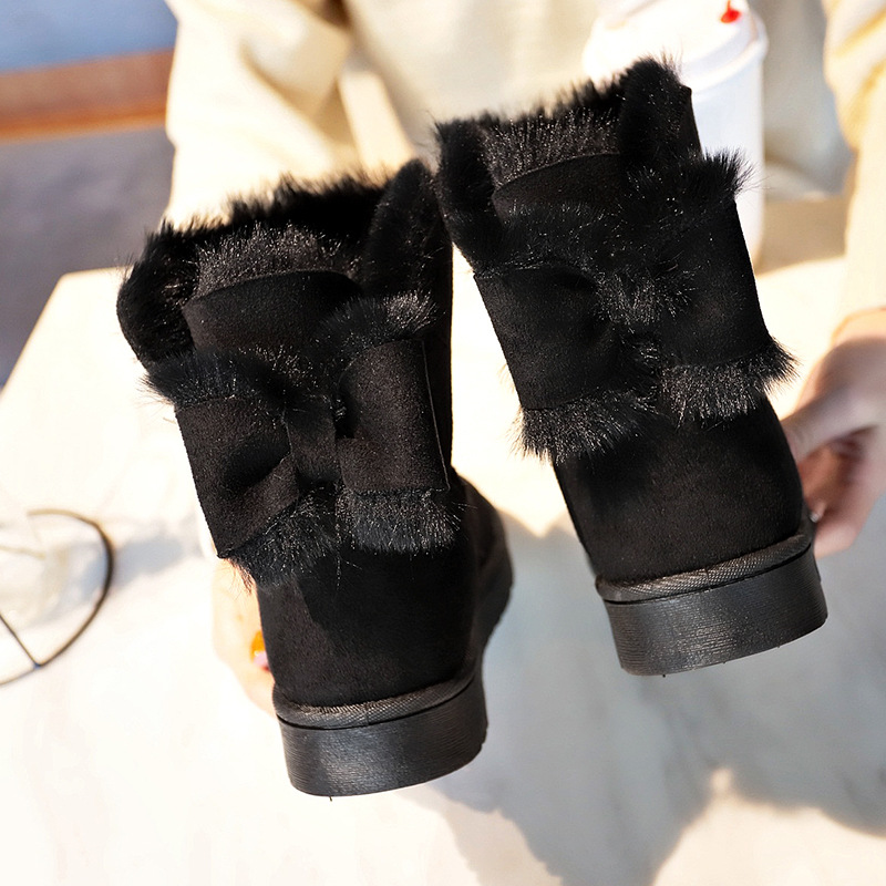 Export Waterproof Snow Boots Wholesale Pu Waterproof Classic Winter Fleece Warm Women's Short Boots Factory Direct Sales