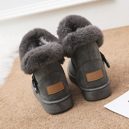Export Waterproof Snow Boots Wholesale Pu Waterproof Classic Winter Fleece Warm Women's Short Boots Factory Direct Sales