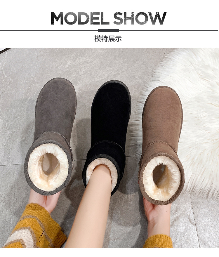 Fleece-Lined Thick Snow Boots Women's 2021 Spring and Autumn New Shoes Flat Shoes Insulated Cotton-Padded Shoes Women's Shoes Short Boots Fleece-Lined Thick Snow Boots Women's 2021 Spring and Autumn New Shoes Flat Shoes Insulated Cotton-Padded Shoes Women's Shoes Short Boots