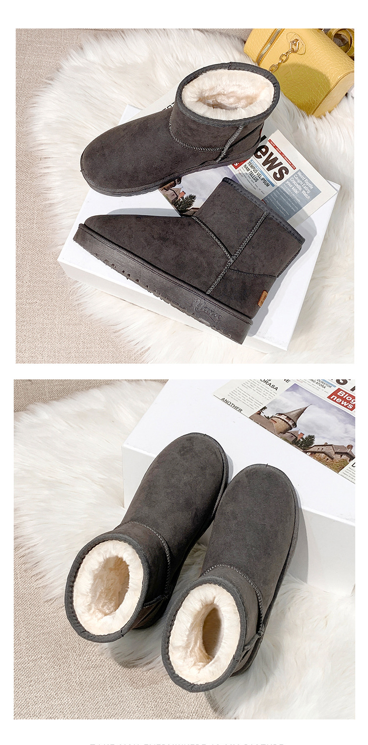 Fleece-Lined Thick Snow Boots Women's 2021 Spring and Autumn New Shoes Flat Shoes Insulated Cotton-Padded Shoes Women's Shoes Short Boots Fleece-Lined Thick Snow Boots Women's 2021 Spring and Autumn New Shoes Flat Shoes Insulated Cotton-Padded Shoes Women's Shoes Short Boots