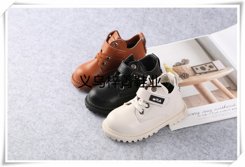 Children's snow boots winter new cotton shoes with fleece thickened girl's ankle boots boy's non-slip winter shoes baby cotton boots