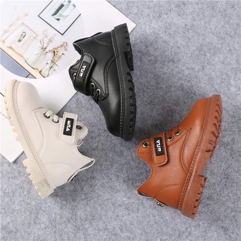 Children&#039;s snow boots winter new cotton shoes with fleece thickened girl&#039;s ankle boots boy&#039;s non-slip winter shoes baby cotton boots