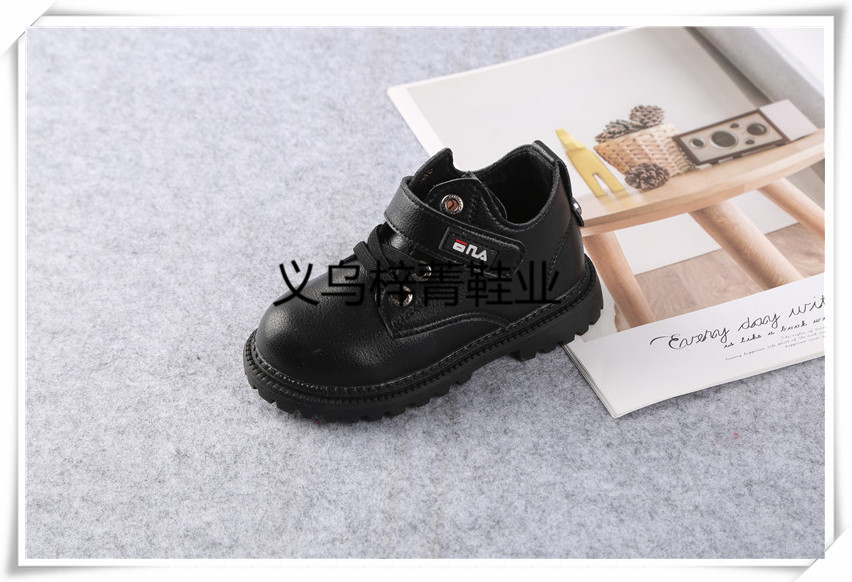 Children's snow boots winter new cotton shoes with fleece thickened girl's ankle boots boy's non-slip winter shoes baby cotton boots