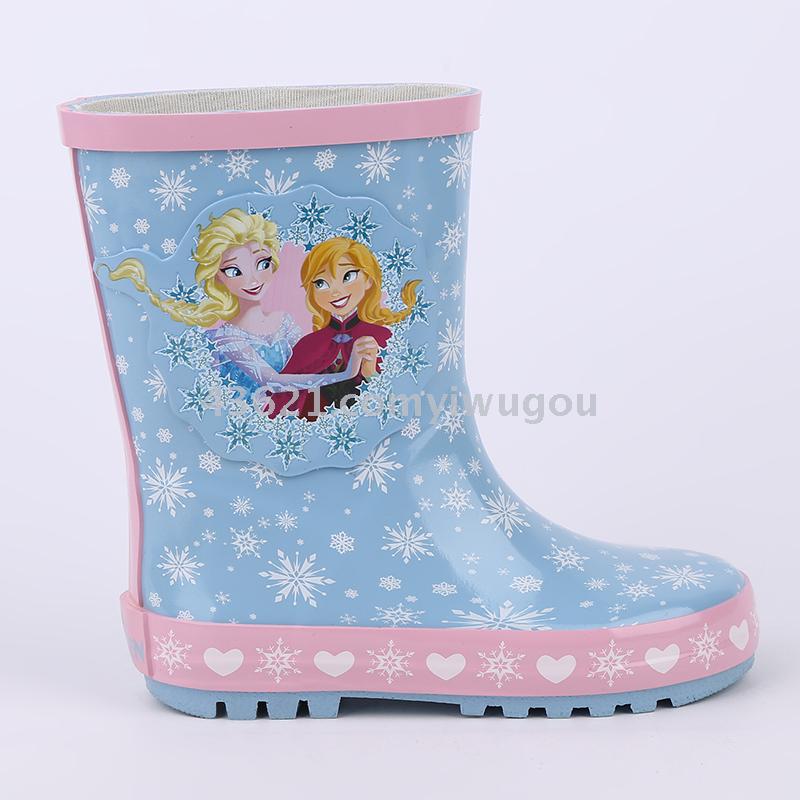 The ice princess pink snow boots boots children girls slip water shoes children shoes