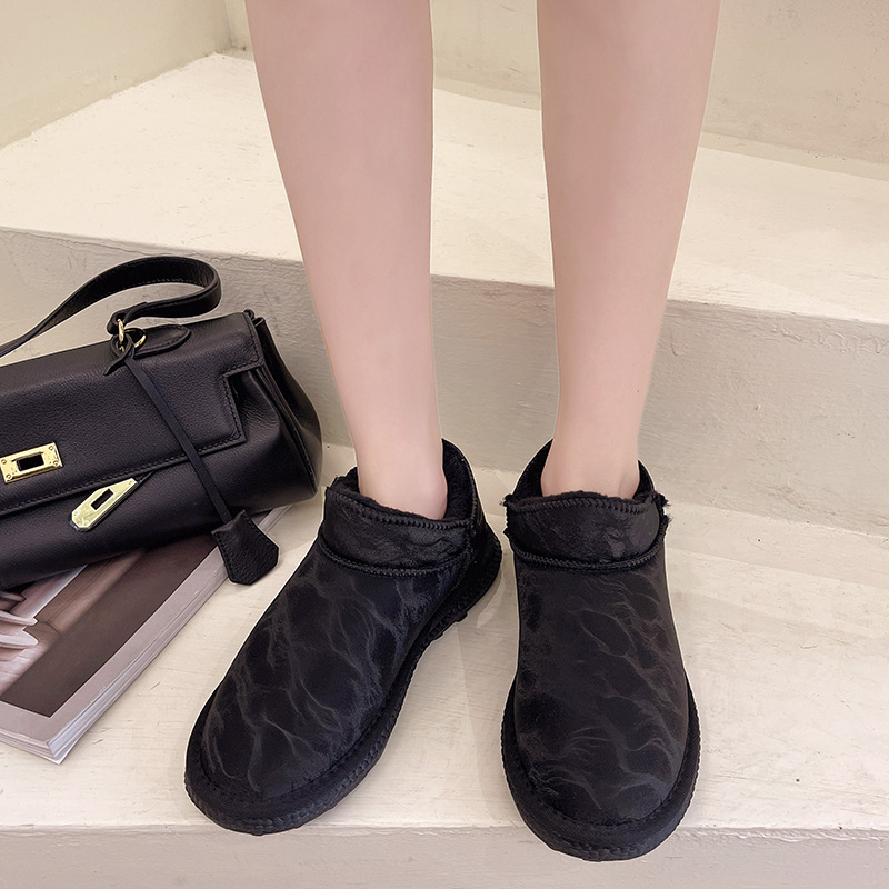 2021autumn and Winter New Waterproof Snow Boots Women&#039;s Velvet Short Boots Ding Cotton Shoes Women&#039;s Korean-Style Students Warm-Keeping Boots