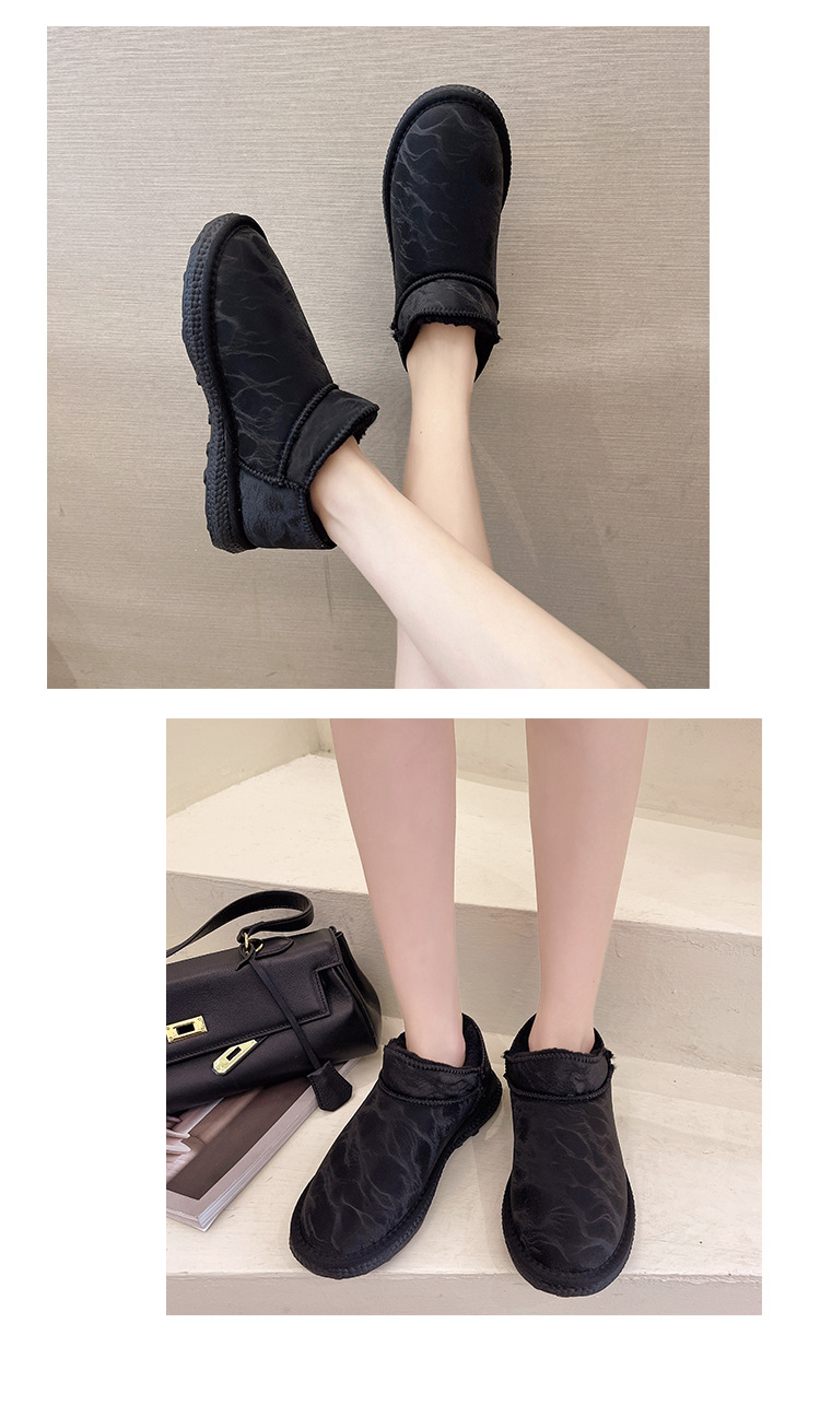 2021autumn and Winter New Waterproof Snow Boots Women's Velvet Short Boots Ding Cotton Shoes Women's Korean-Style Students Warm-Keeping Boots